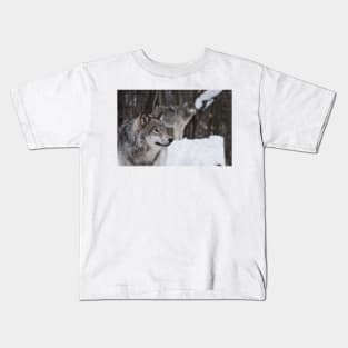 Gray Wolves Kids T-Shirt